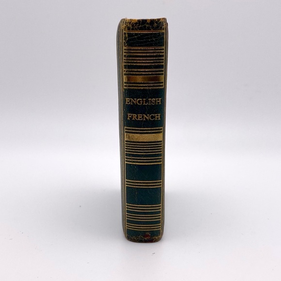 Vintage Burgess & Bowes Midget Series Black Leather Dictionary - Picture 3 of 16